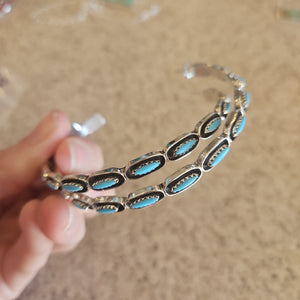 Big Turquoise Hoop Earrings