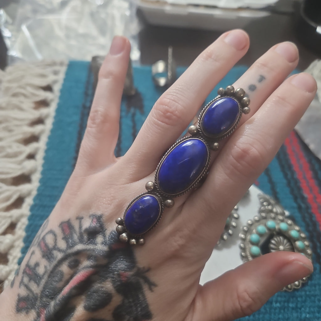 Lyle Cadman Lapis Totem Ring SALE