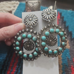 Vintage Concho Earrings Clip back SALE