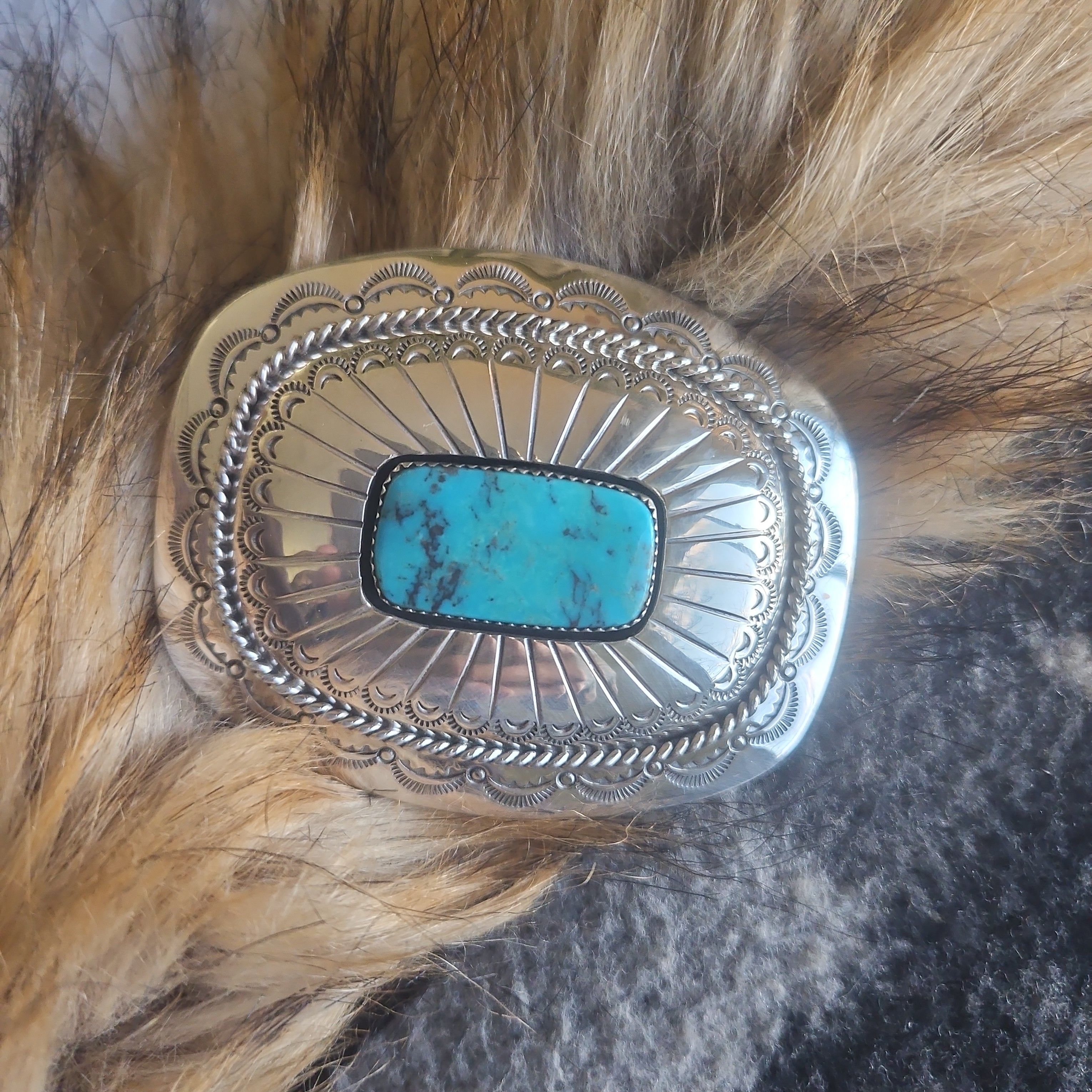 Concho Turquoise Belt Buckle SALE