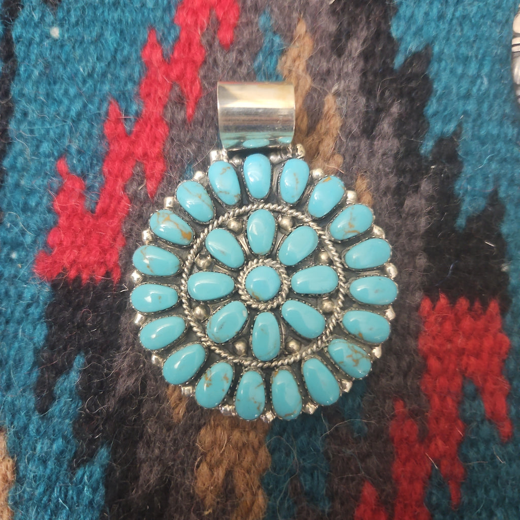 Turquoise Cluster Pendant