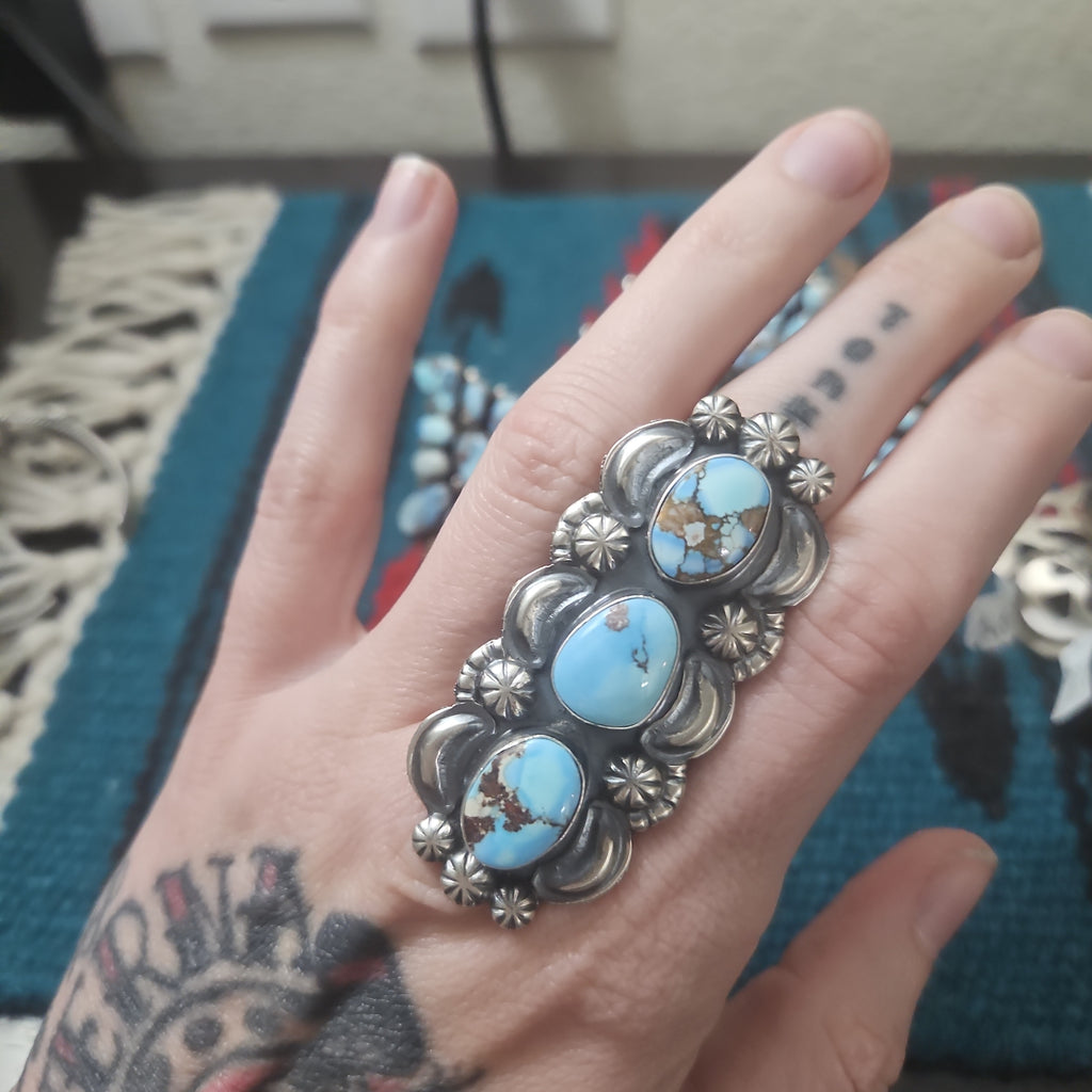 Golden Hills Turquoise Totem Ring SALE