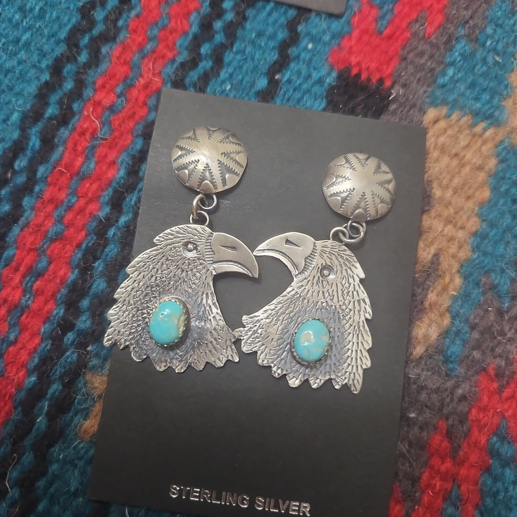 Turquoise Eagle Earrings