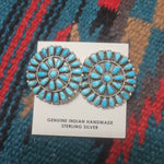 Turquoise Cluster Earrings