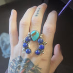 Turquoise Lapis Naja Ring SALE