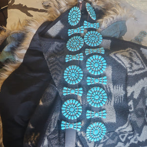 Turquoise Cluster Concho Belt