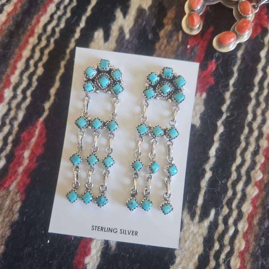 Turquoise Chandelier Earrings SALE