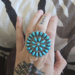 Turquoise Cluster Ring