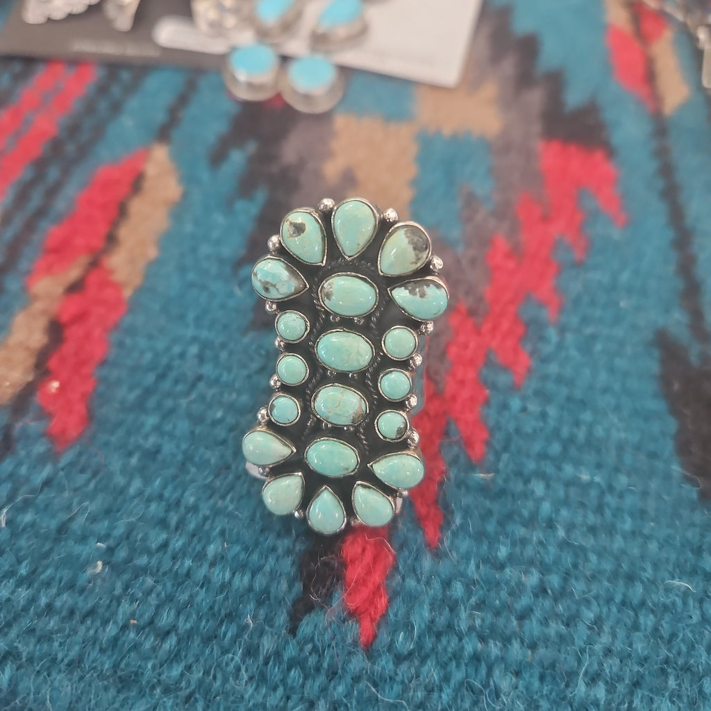 Turquoise Cluster Ring