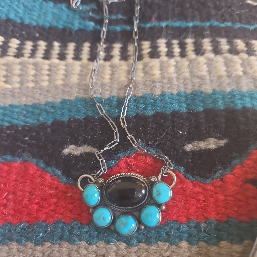 Turquoise Onyx Half Moon SALE