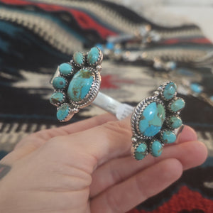 Turquoise Reverse Cluster Cuff SALE