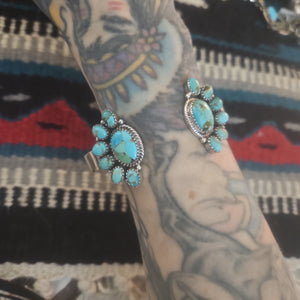 Turquoise Reverse Cluster Cuff SALE