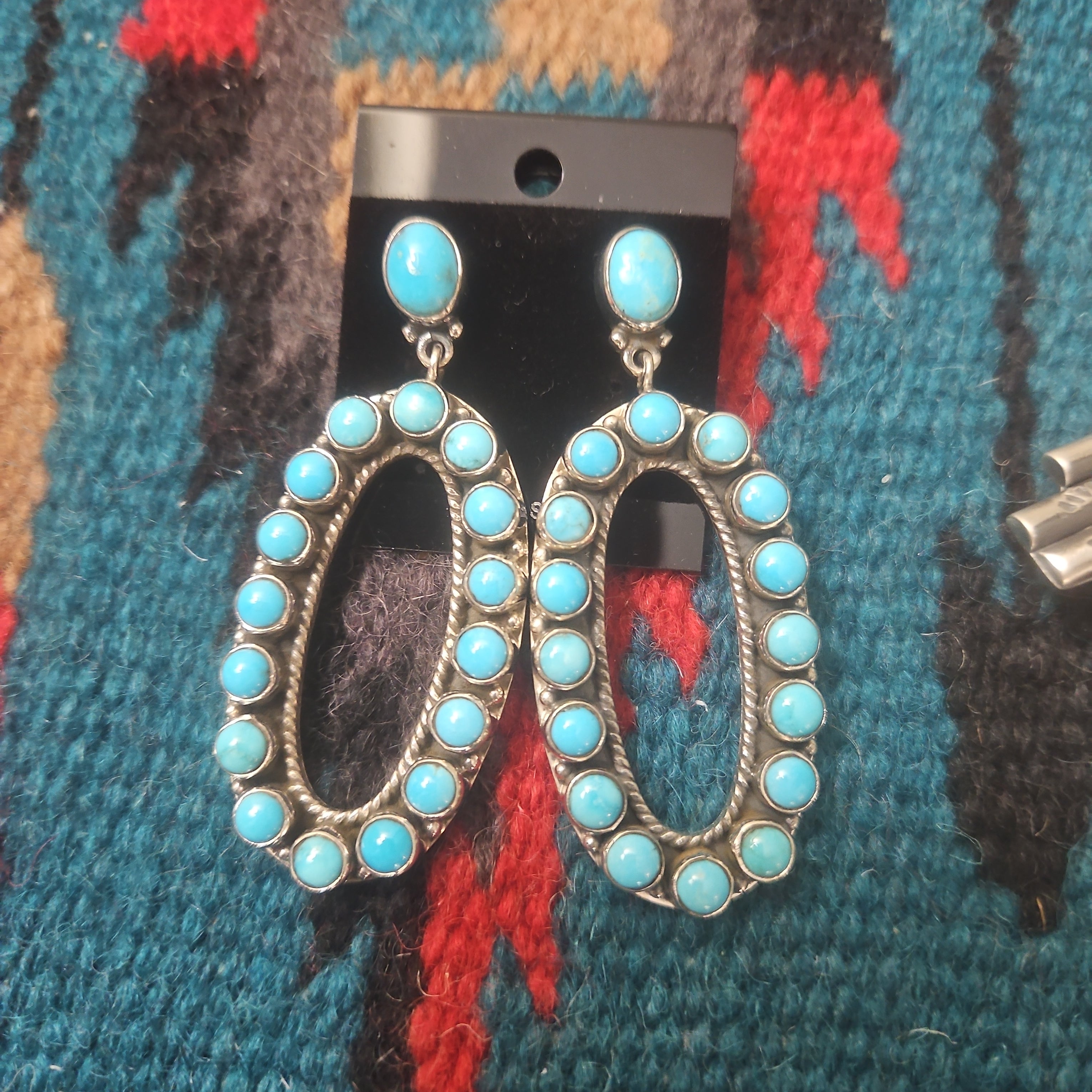 Turquoise Oval Earrings