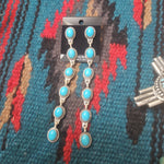 Turquoise Dangle Earrings 4.25" SALE