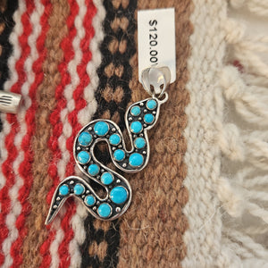 Turquoise Snake Pendant