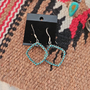 Turquoise Snake Eye Earrings