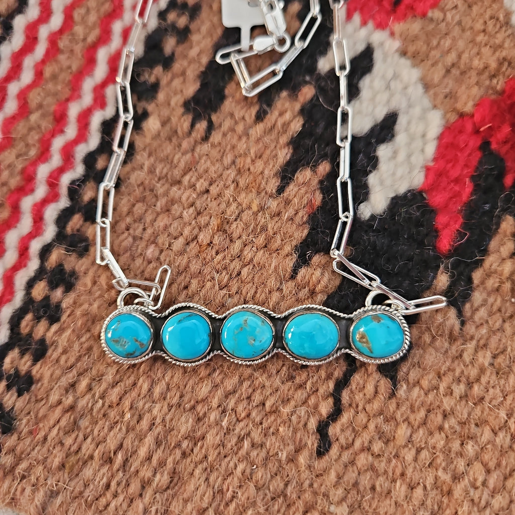 Turquoise Bar Necklace