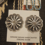 Silver Concho Earrings