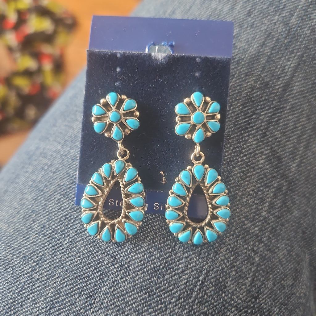 Turquoise Teardrop Earrings SALE