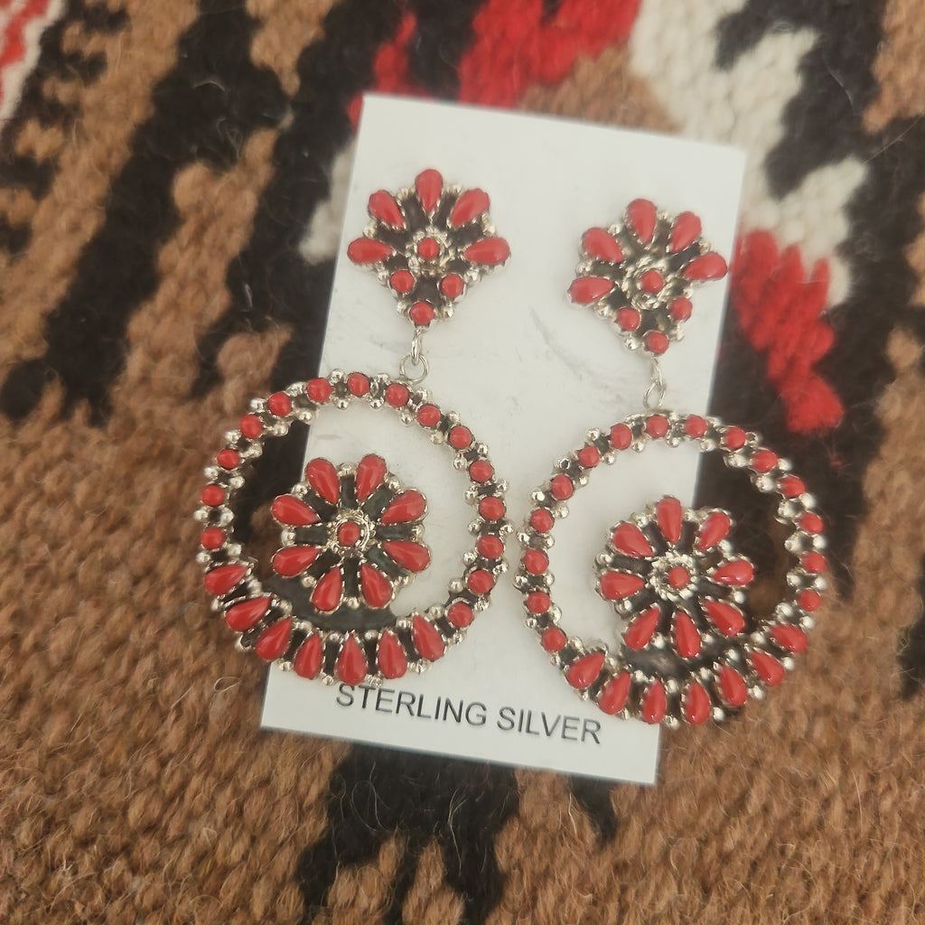 Coral Chandelier Earrings SALE