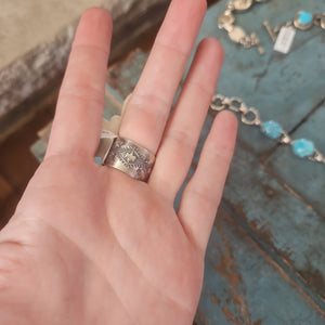 Turquoise Cross Statement Ring