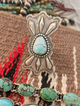 Turquoise Concho Ring SALE Golden Hills