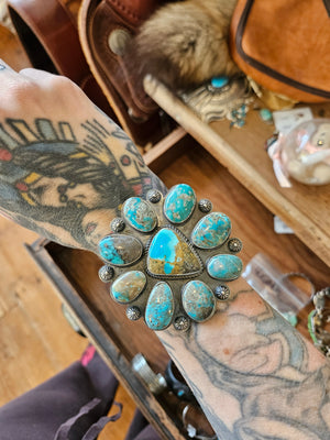 Turquoise Cluster Cuff