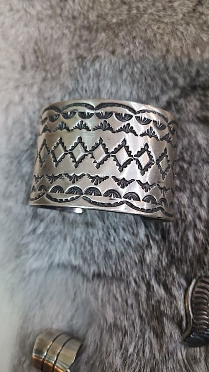 Heavy Stamped cuff by Chimney Butte