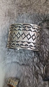 Heavy Stamped cuff by Chimney Butte