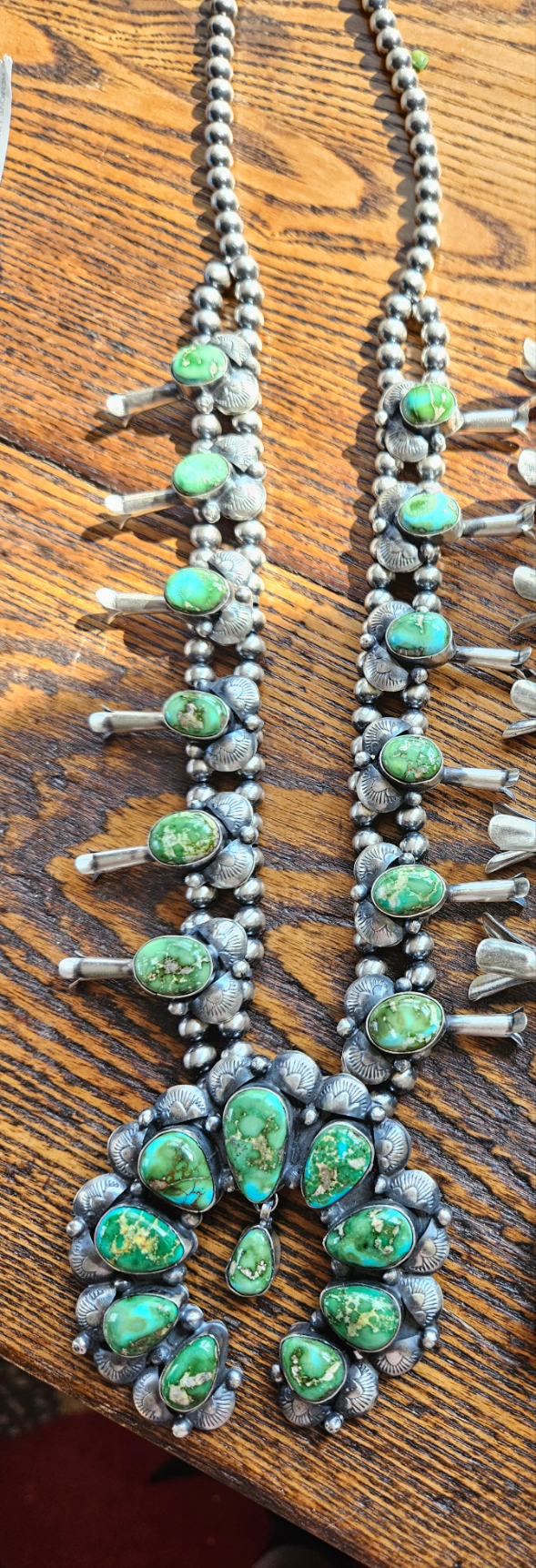 Gorgeous Sonoran Gold Squash Blossom Necklace Set SALE