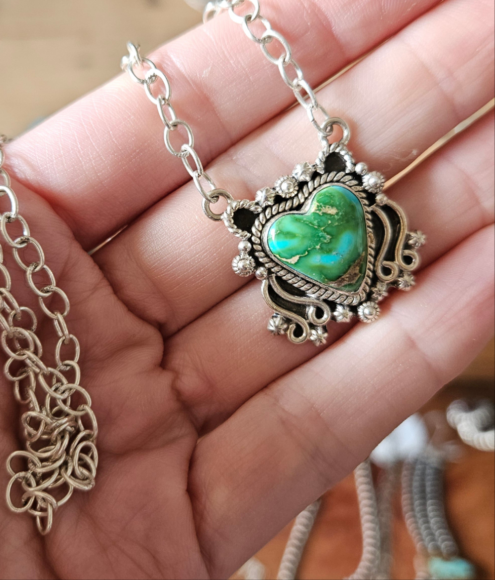 Sonoran Gold Heart Necklace