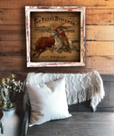 10x10 The Texas Lawman Ledger Art Canvas