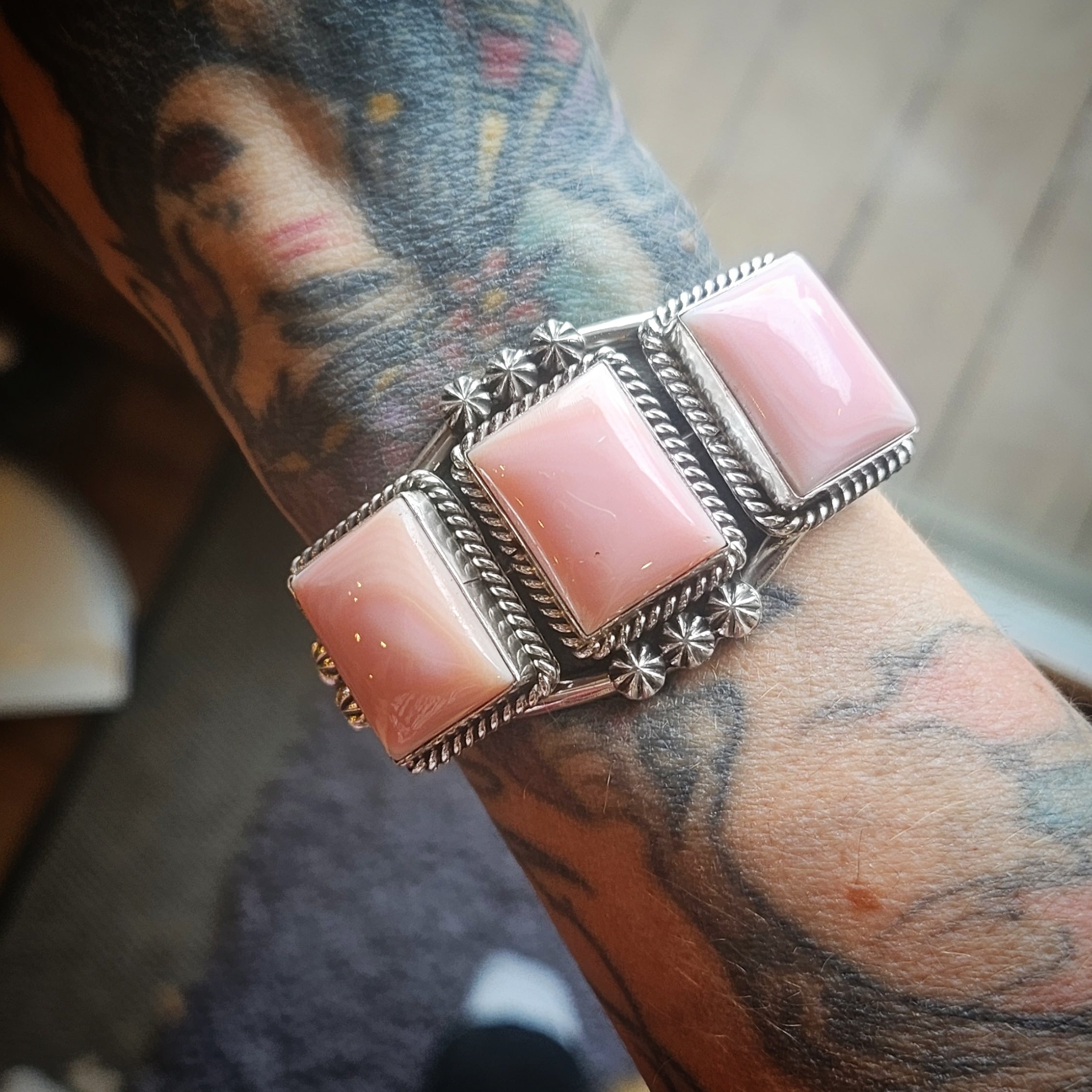 Pink Spiny Oyster Cuff SALE