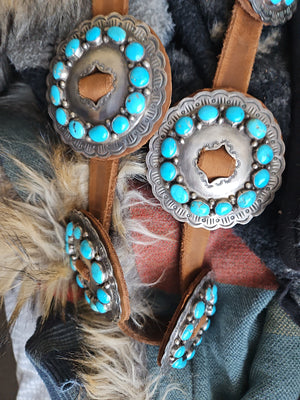 Statement Sterling Concho Belt