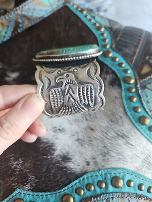 Turquoise Thunderbird Statement Cuff SALE