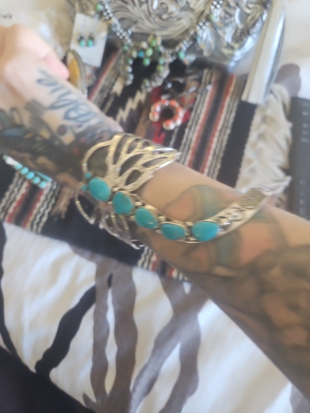 Turquoise Dragonfly Arm Wrap Cuff SALE