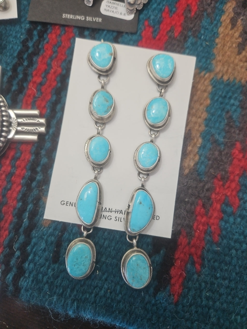 Baby Blue Turquoise Chandelier Earrings SALE