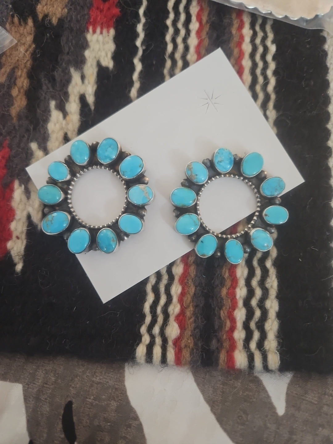 Perfect Blue Circle Earrings SALE