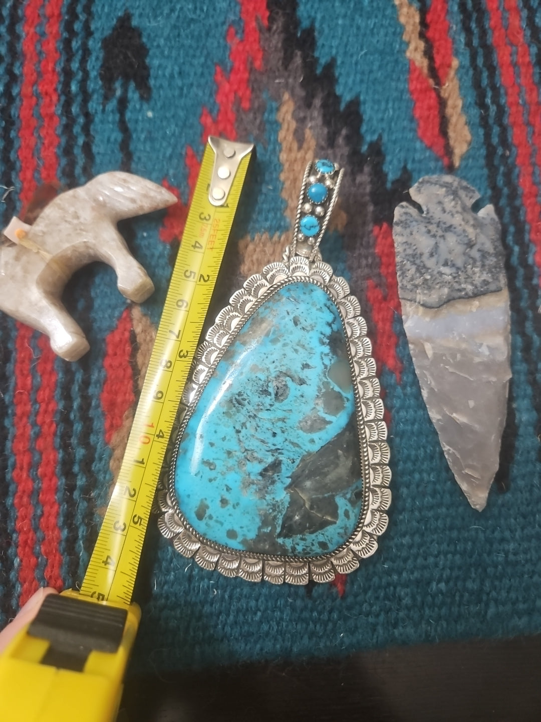 Huge Kingman Turquoise Pendant SALE