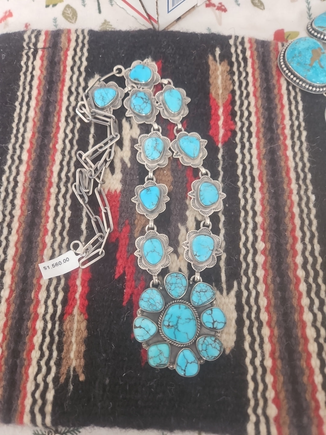 Turquoise Cluster Necklace