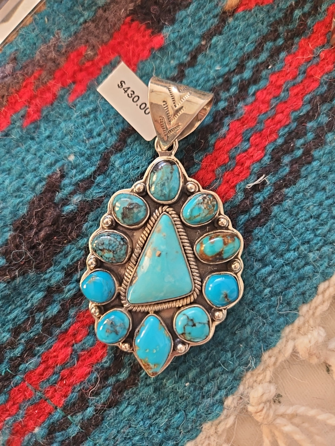 Turquoise Cluster Pendant SALE