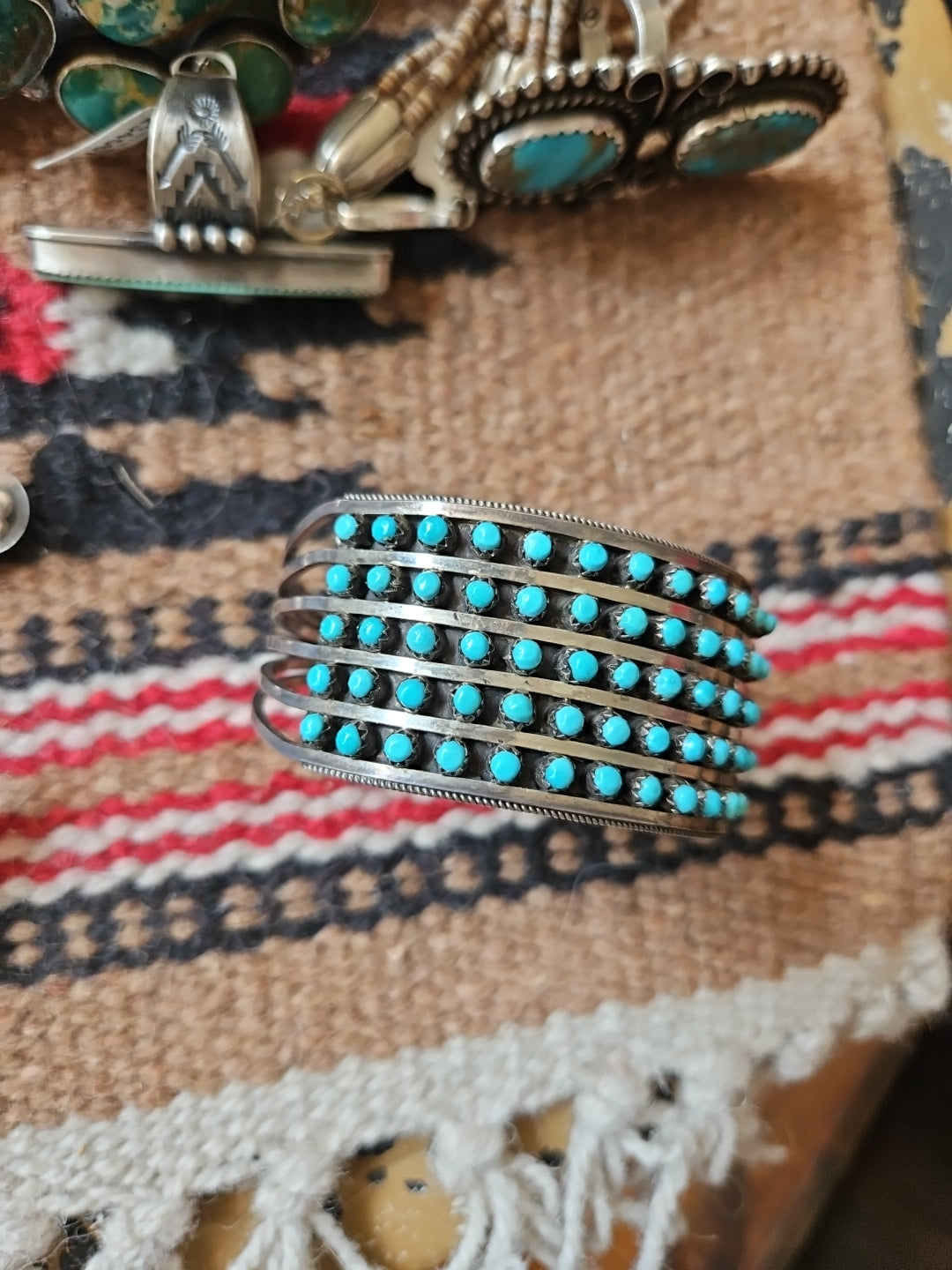 Vintage Turquoise Snakeeye Cuff SALE