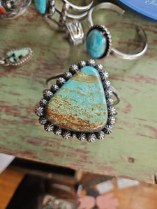 Turquoise Chimney Butte Statement Cuff