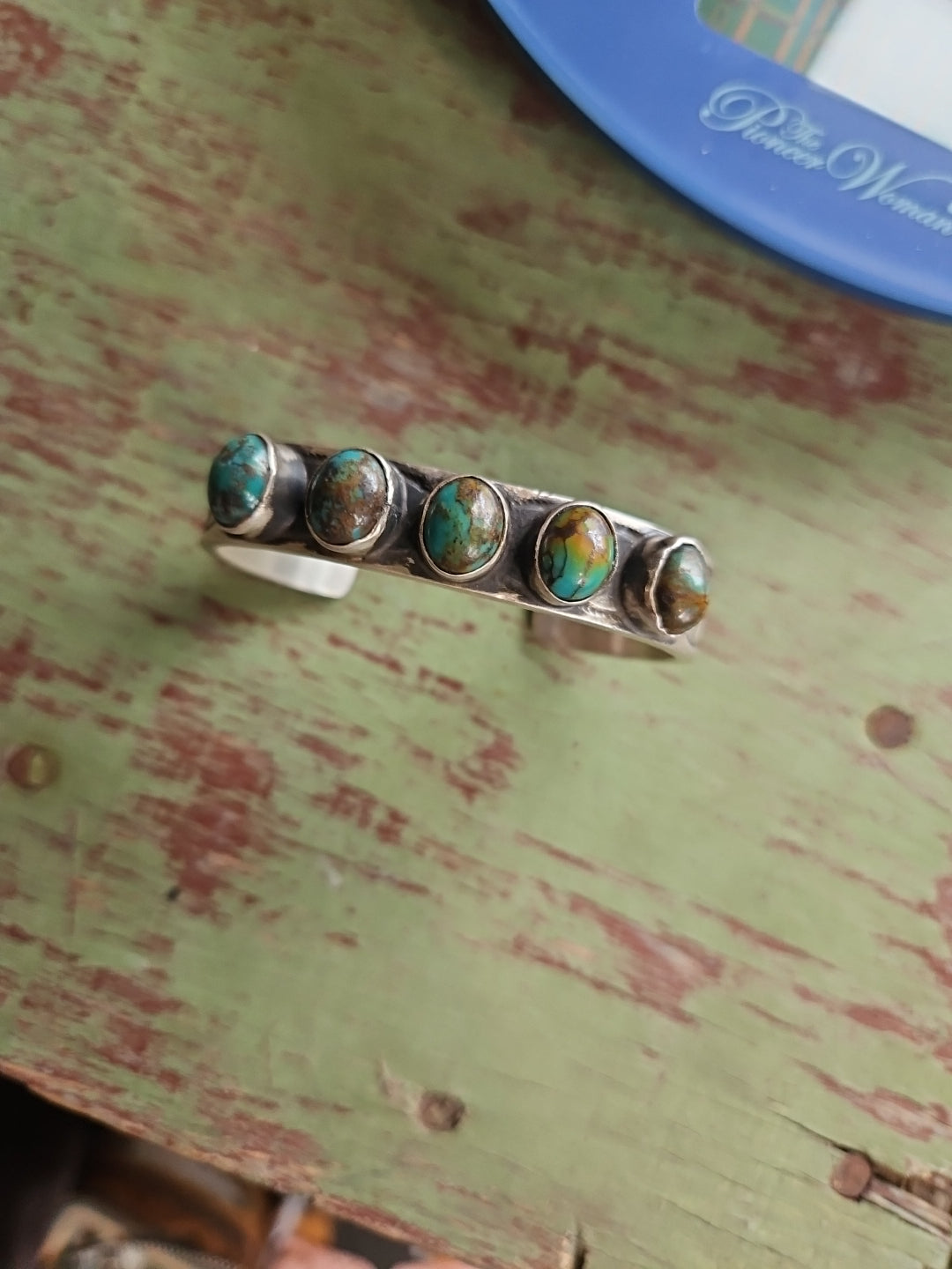 Turquoise Chimney Butte Row Cuff