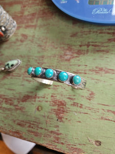 Heavy Turquoise Chimney Butte Cuff