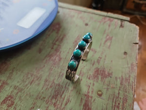 Heavy Turquoise Chimney Butte Cuff