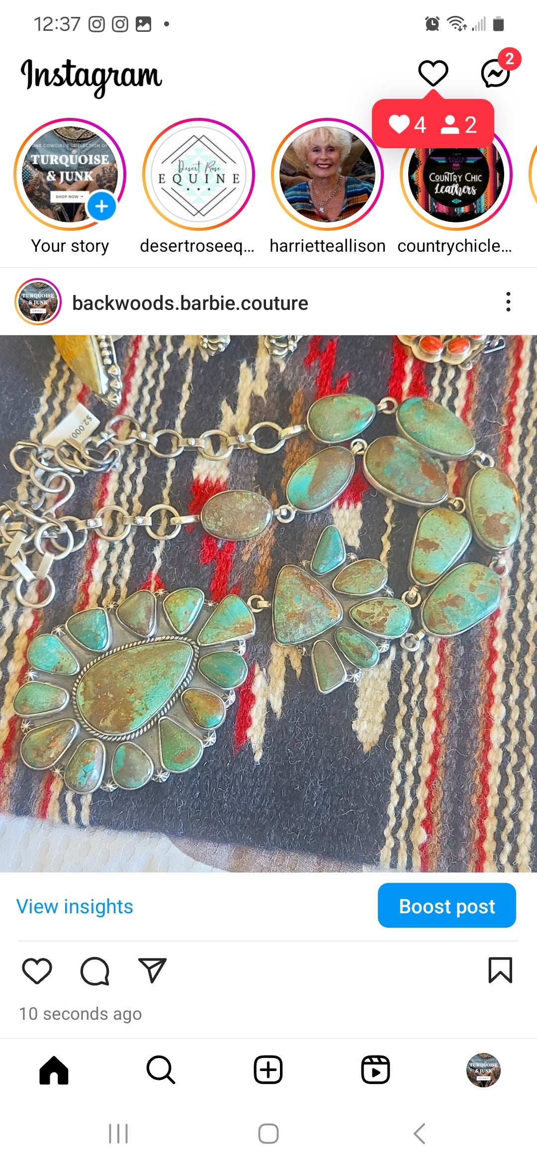 Green Cluster Statement Necklace