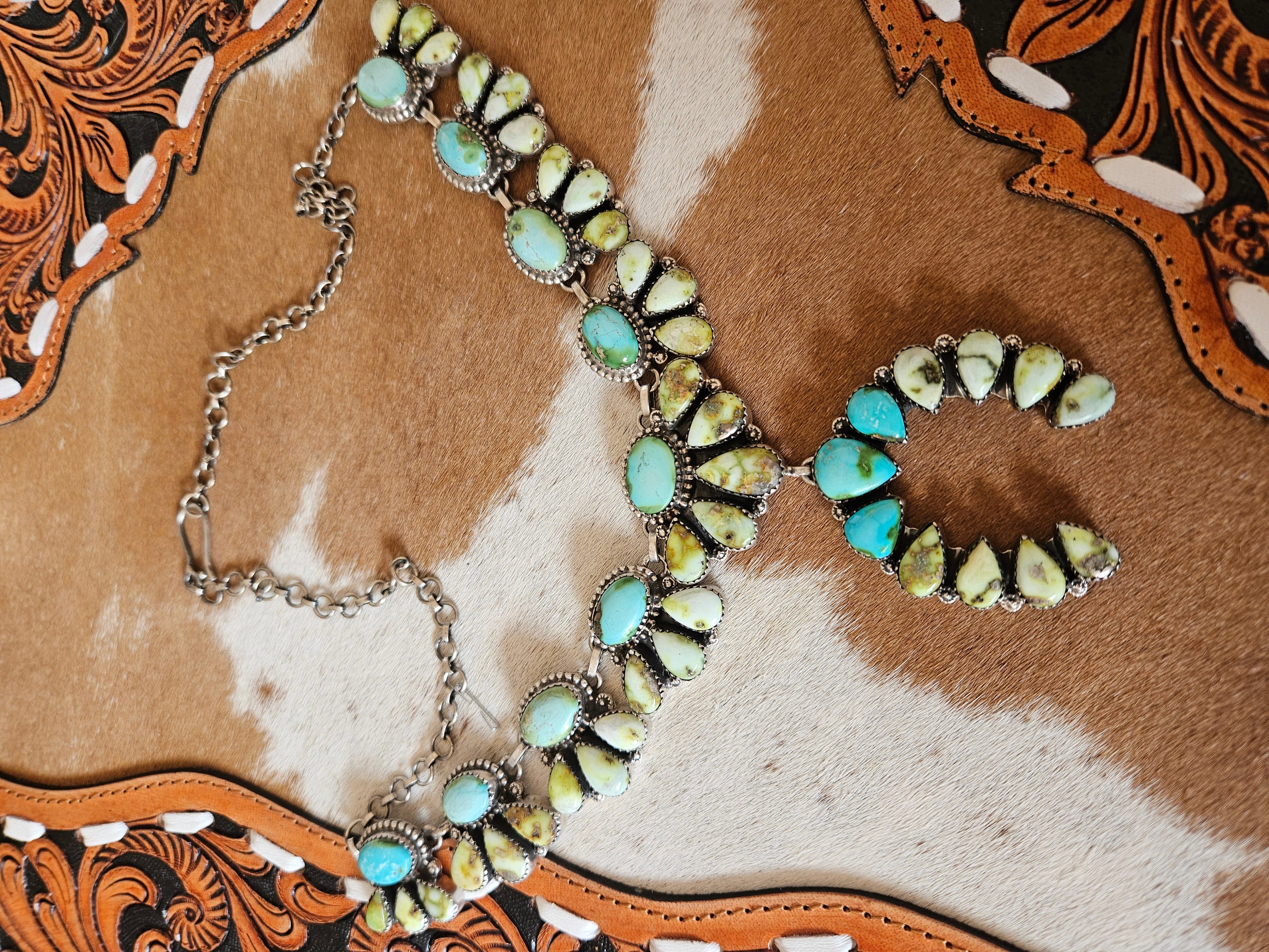 Palomino Squash Blossom Necklace