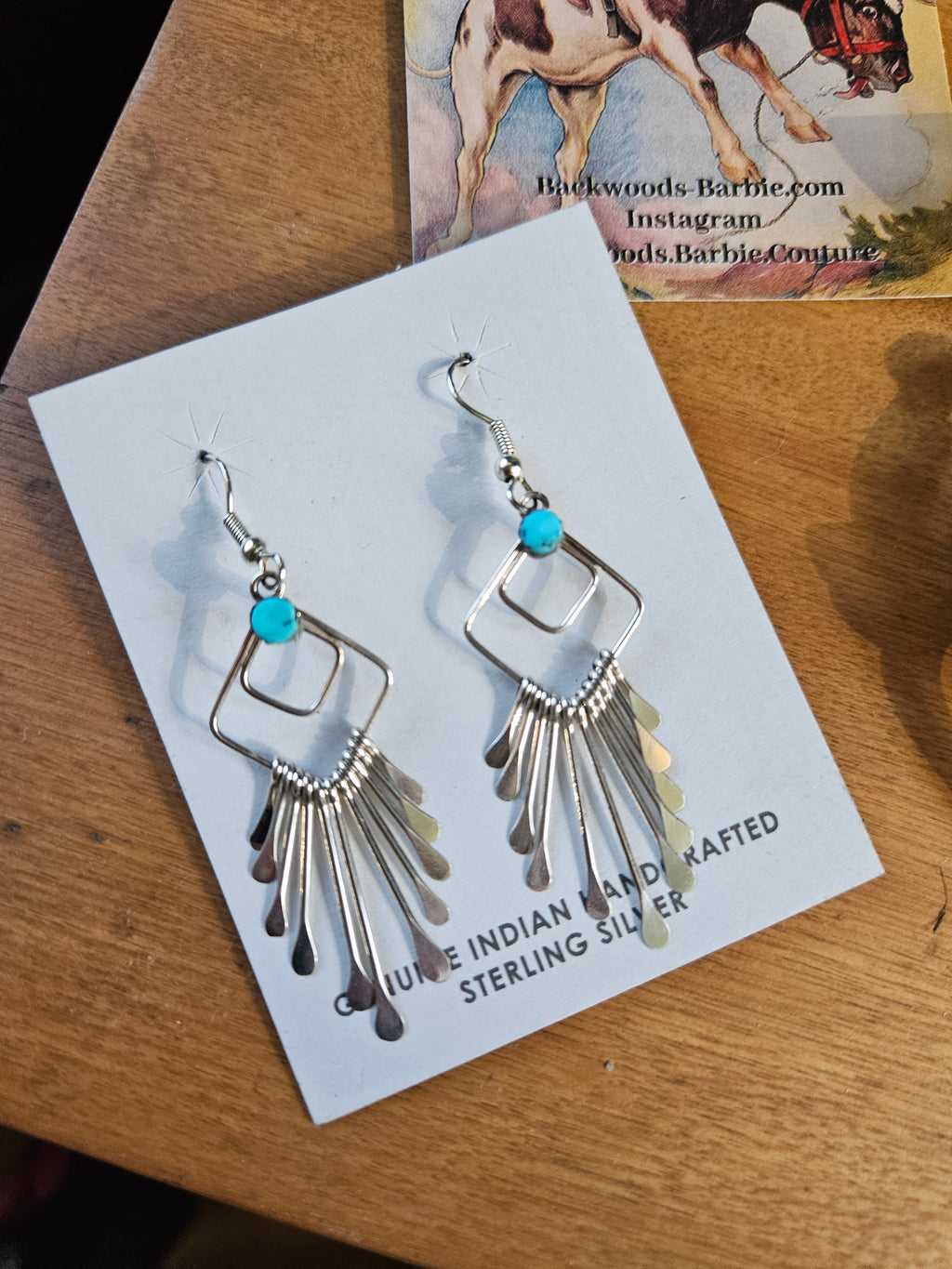 Turquoise Fringe Earrings