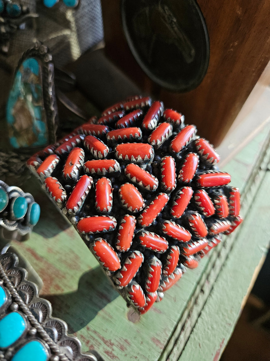 Vintage Coral Statement Cuff SALE
